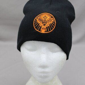 Jagermeister Toque Beanie - Classic Jager Logo - Adult Stretch Fit